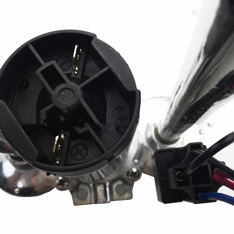 Car And Motorcycle Modified 12V/24V Double Pipe Conjoined Electric Horn With Air Pump
