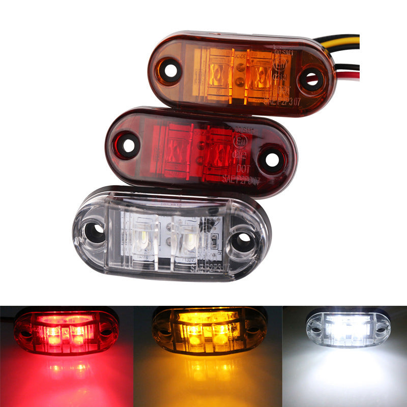 Wide Voltage 2LED Piranha Side Truck Side Indicator