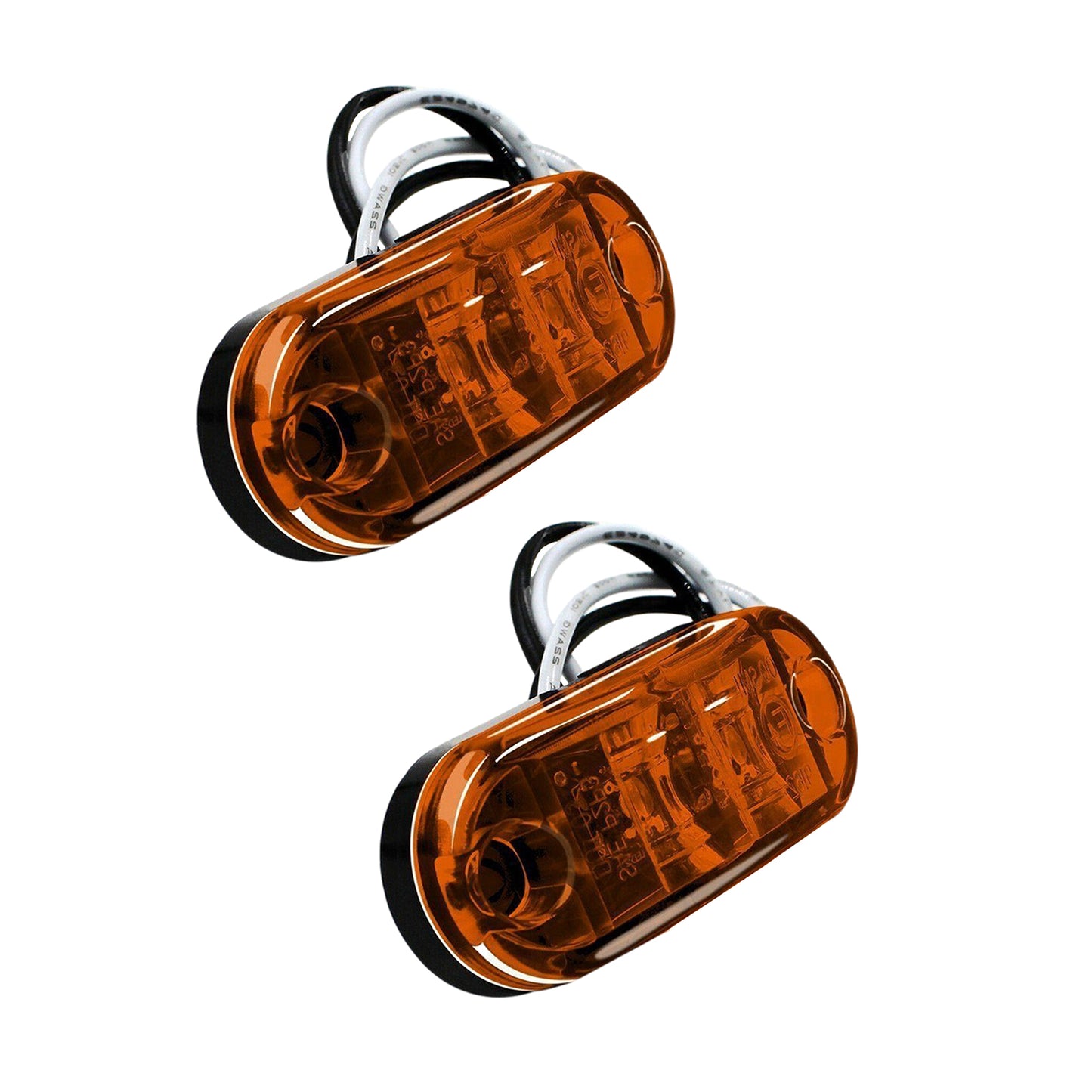 Wide Voltage 2LED Piranha Side Truck Side Indicator