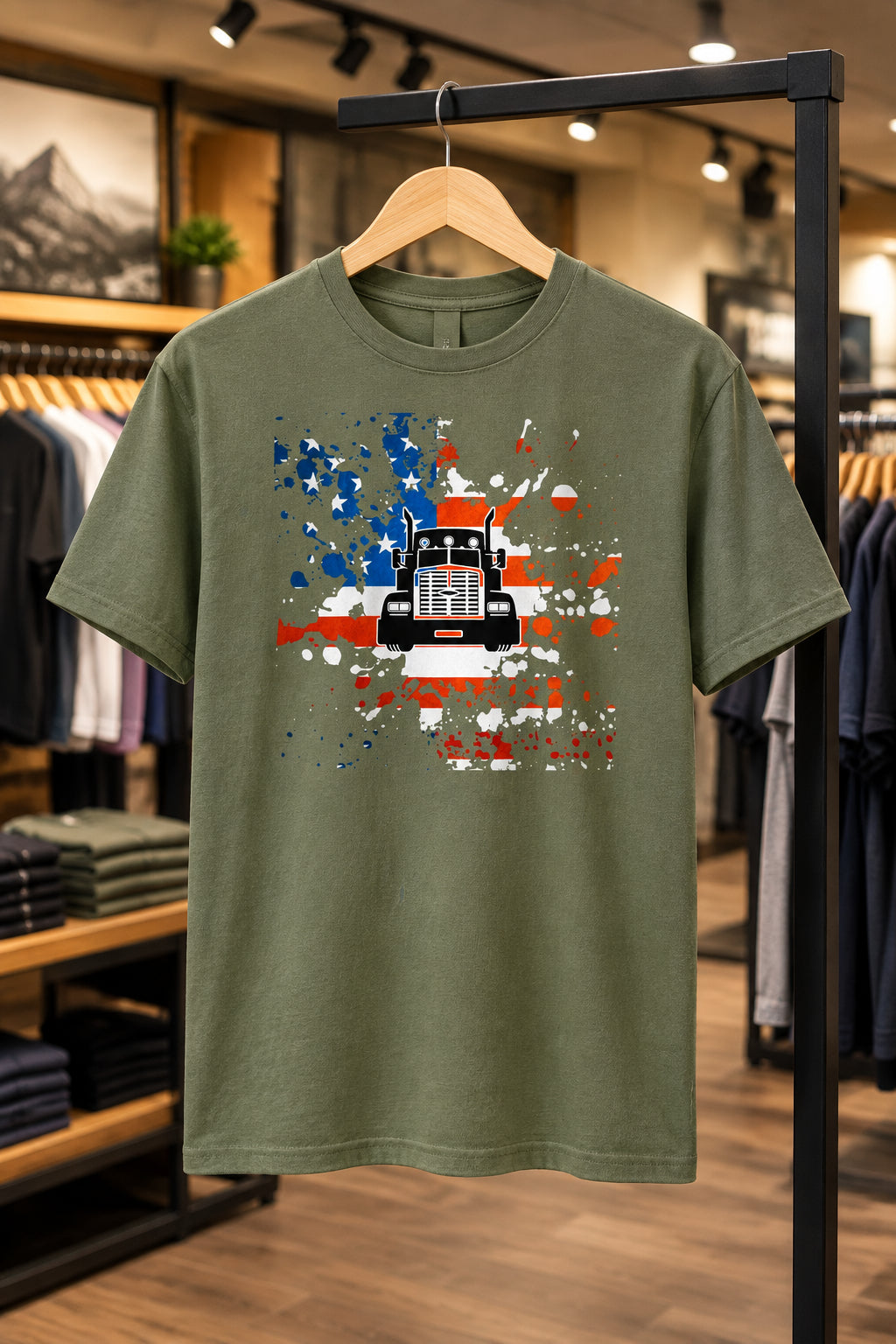 Amerikanisches LKW-T-Shirt