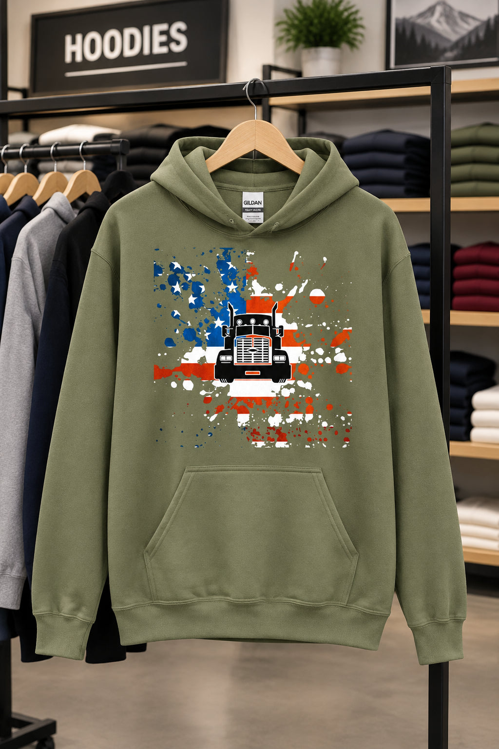 Amerikanischer Truck-Hoodie