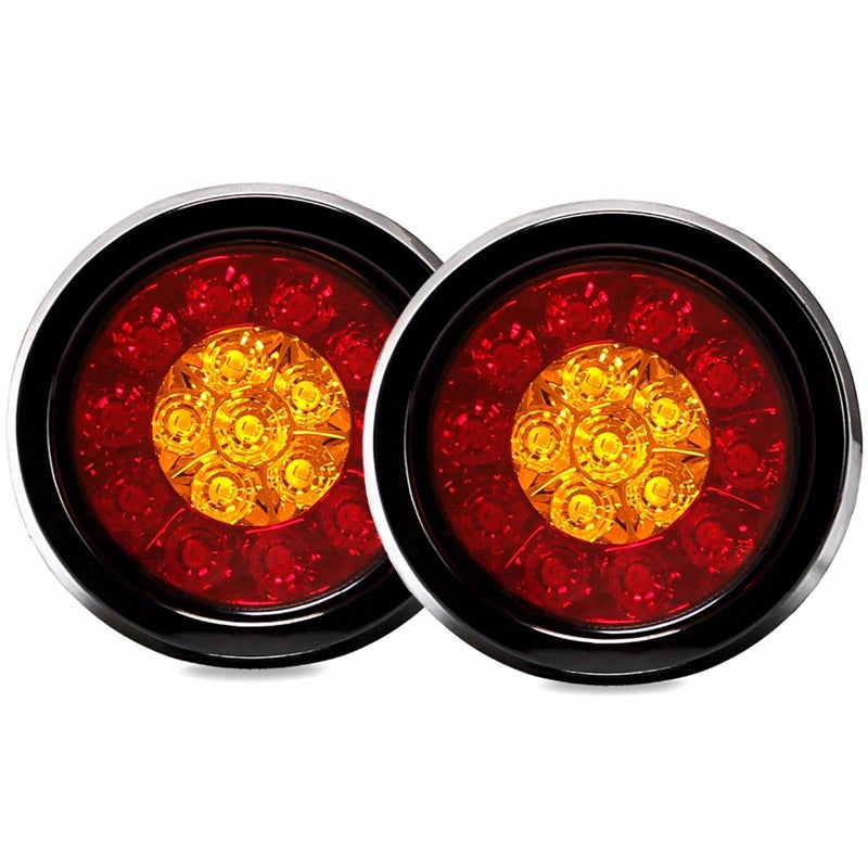 2x Two-color Led Lights Ring Truck