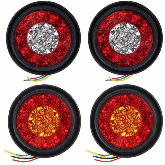 2x Two-color Led Lights Ring Truck